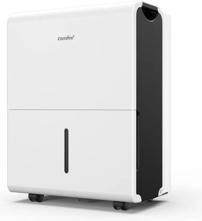 Comfee - Deumidificatore 50L/giorno,Deumidificatore casa muffa adatto fino a 116㎡/250m³,Tanica da 6L,Ruote Piroettanti,Modalità Asciugatuta,Ridotta