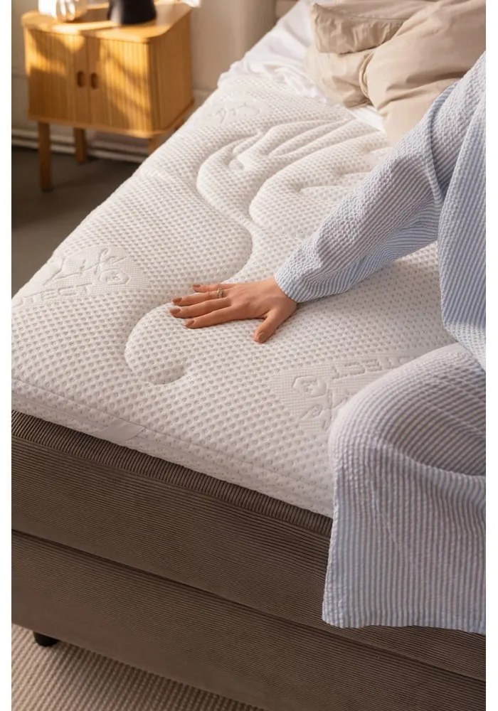 Letto boxspring grigio tortora con contenitore 160x200 cm Elva Bold – Bonami Selection