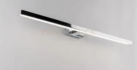 Applique led lancer cromo fissaggio parete e specchio 13w 1000lm 40...