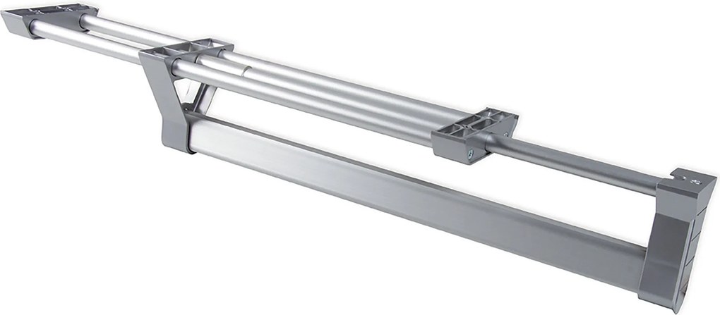 Appendiabiti Estraibile per Armadio 35 cm in Alluminio e Plastica Emuca Anodizzato Opaco...