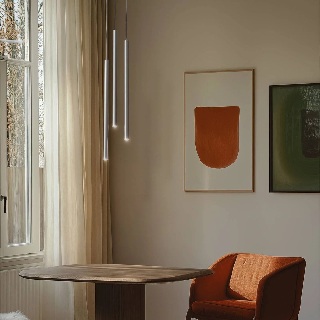 Lampada a sospensione Sopel 3 SIGMA, dimmerabile, Verde, Soggiorno / Sala da pranzo, Metallo, Moderno, Lampada a sospensione