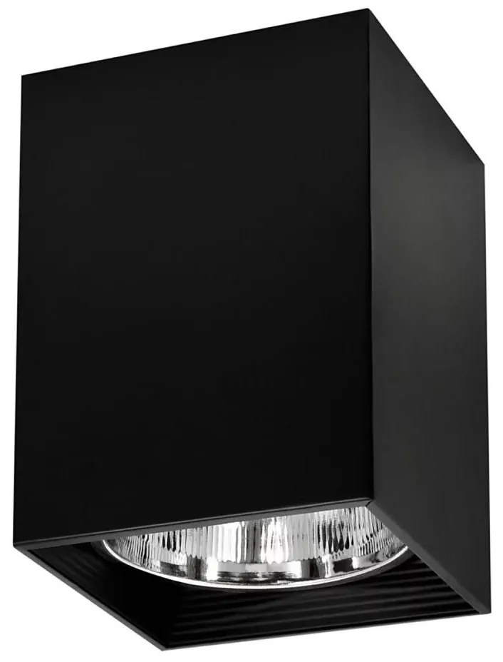 Faretto JUPITER 1xE27/20W/230V 16x16 cm nero