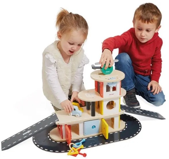 Janod - Garage in legno BOLID