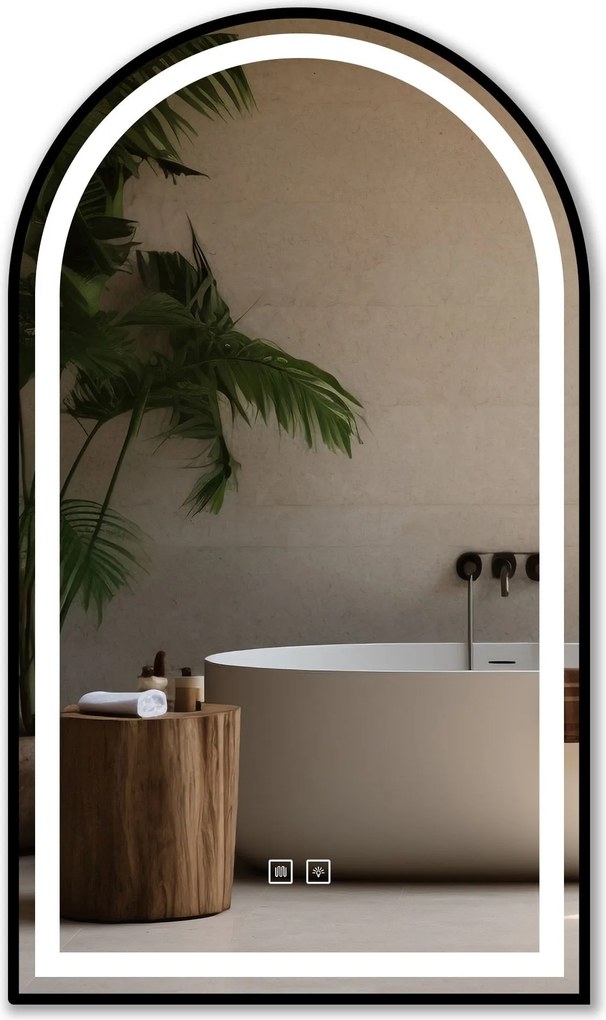 Specchio LED 60x100cm DASH BLACK