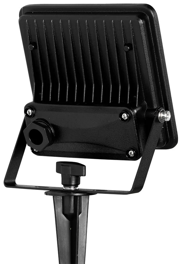 Faretto intelligente nero 12,8 cm con LED IP65 con picchetto - Ruud