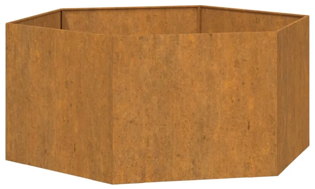 Fioriera Ruggine 90x90x45 cm Acciaio Corten