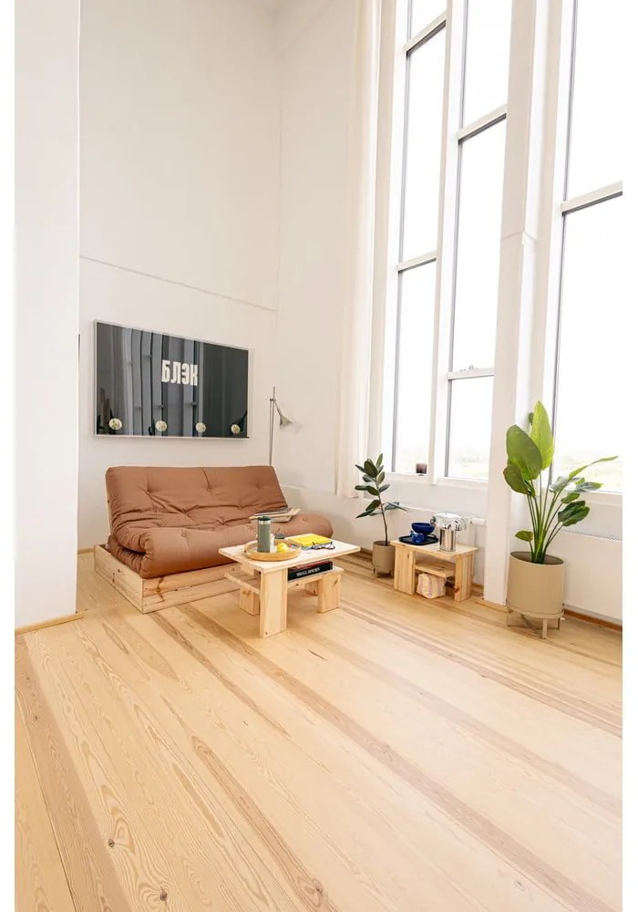 Tavolino da salotto di colore naturale in pino massiccio 45x68 cm Japan – Karup Design