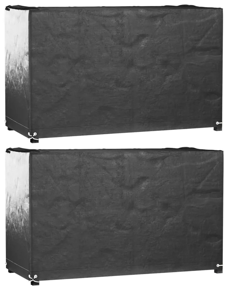 Copri Mobili Giardino 2pz 8 Occhielli 170x94x70 Cm Rettangolare /