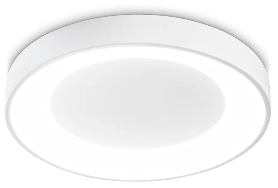 Plafoniera Contemporanea Planet Metallo Bianco Led Integrato 22W 3000K Ip20