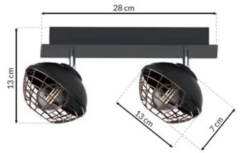 Luce Spot LOGAN 2xE14/40W/230V