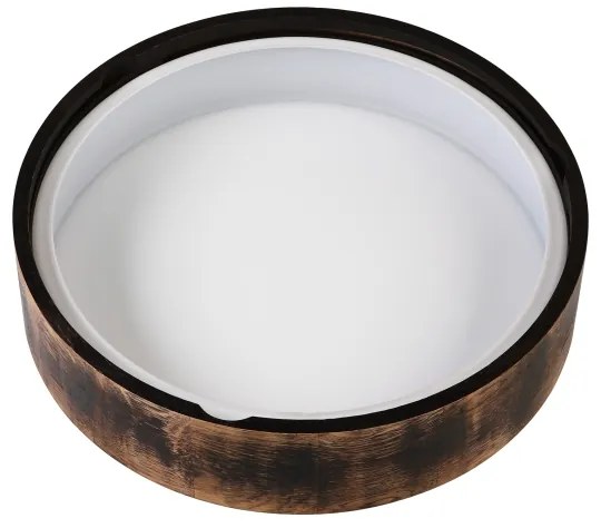 Plafoniera bagno OAK SMOKY 3xE27/15W/230V IP54 Ø37,5 cm rovere/marrone