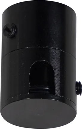 Lampada a sospensione nera con paralume rosso e interno dorato 35cm 3 luci - Cava