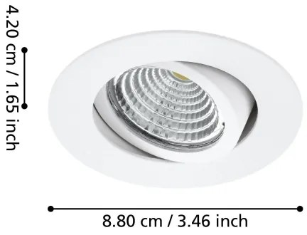 Eglo 33391 - SET 3xLED Lampada dimmerabile SALICETO 3xLED/6W/230V bianco
