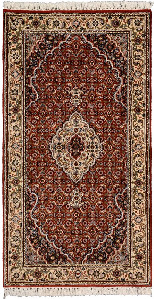Tabriz Tappeto 160x90 Rosso (Indian) Annodato A Mano
