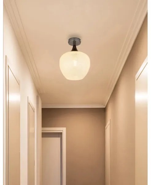 Globo 15548DK - Plafoniera MAXY 1xE27/40W/230V bianco/antracite