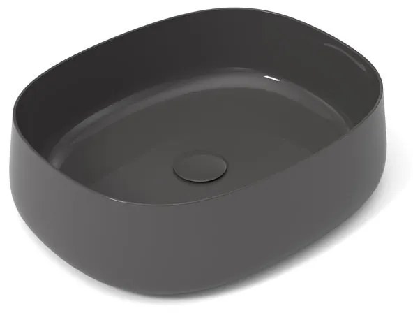 Lavabo da appoggio ovale in ceramica multicolore