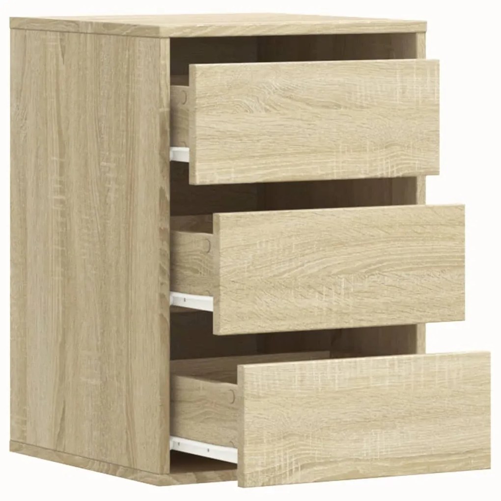 Cassettiera angolare rovere sonoma 40x41x58cm legno multistrato