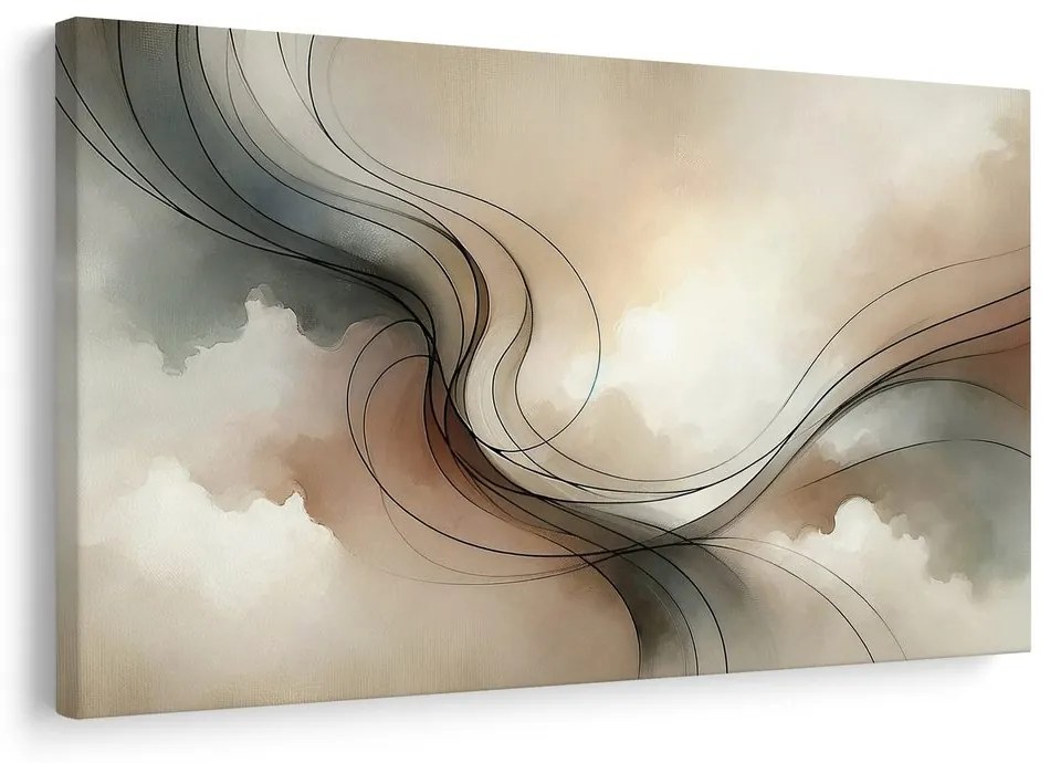 Quadro su tela – Linee delicate nello spazio
