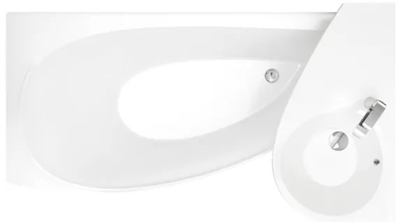 Ravak XJ1L1100000 - Lavabo sospeso AVOCADO 85x45 cm marmo colato/bianco