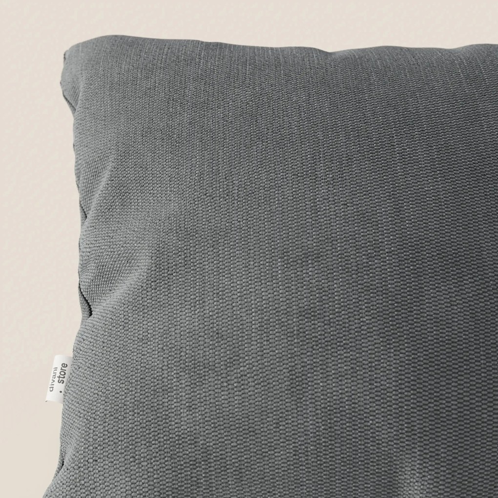 Miami cuscino disponibile in diversi colori realizzato in morbido tessuto impermeabile T14 grigio