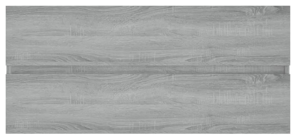 Mobile lavabo grigio sonoma 100x38,5x45 cm in legno multistrato