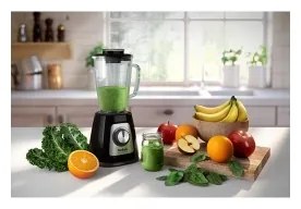 Tefal - Miscelatore da tavolo BLENDFORCE 800W/230V nero/acciaio inossidabile