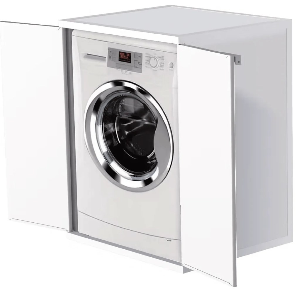Mobile Per Lavatrice Esterno 68,5x64,5 Mongardi "Outdoor" Bianco Lucido