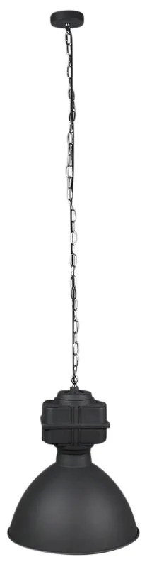 Lampada a sospensione industriale intelligente nera incl. A60 WiFi 38,5 cm - Sicko