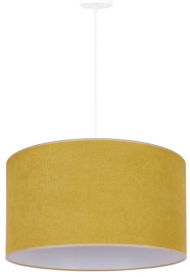 Duolla - Lampadario a sospensione con filo BRISTOL 1xE27/15W/230V diametro 45 cm giallo/bianco