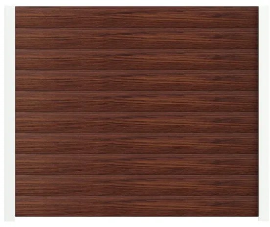 Recinzione Maia in alluminio noce H 138 x L 150 cm
