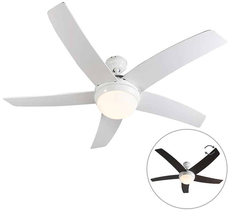 Ventilatore da soffitto bianco con telecomando - Cool 52