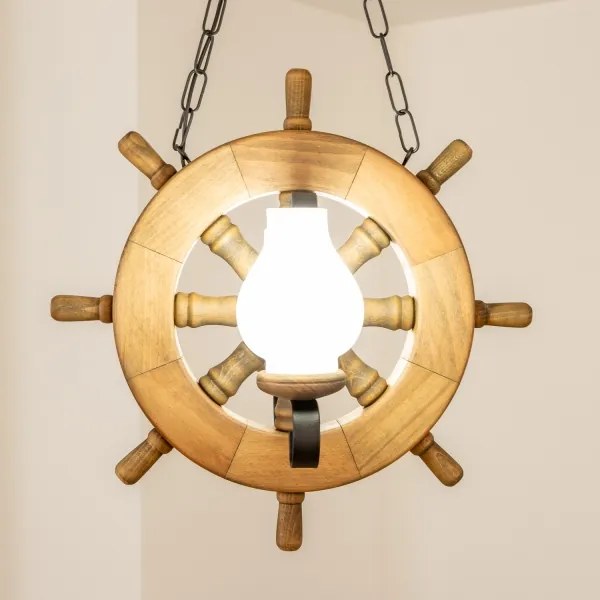 Brilagi - Lampadario a sospensione con catena TIMONA 2xE14/40W/230V faggio