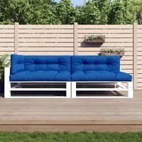 Cuscini per Pallet 5 pz Blu Reale in Tessuto 314583