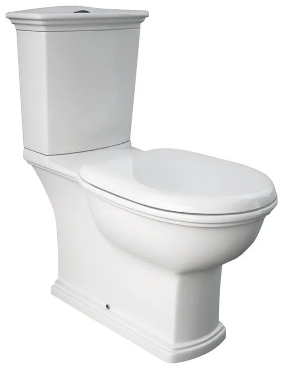 WC monoblocco washington, sedile incluso P 70.5 x L 36 x H 40 cm bianco