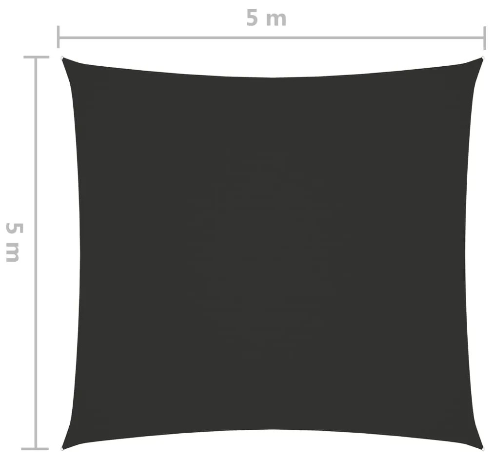 Vela Parasole in Tela Oxford Quadrata 5x5 m Antracite