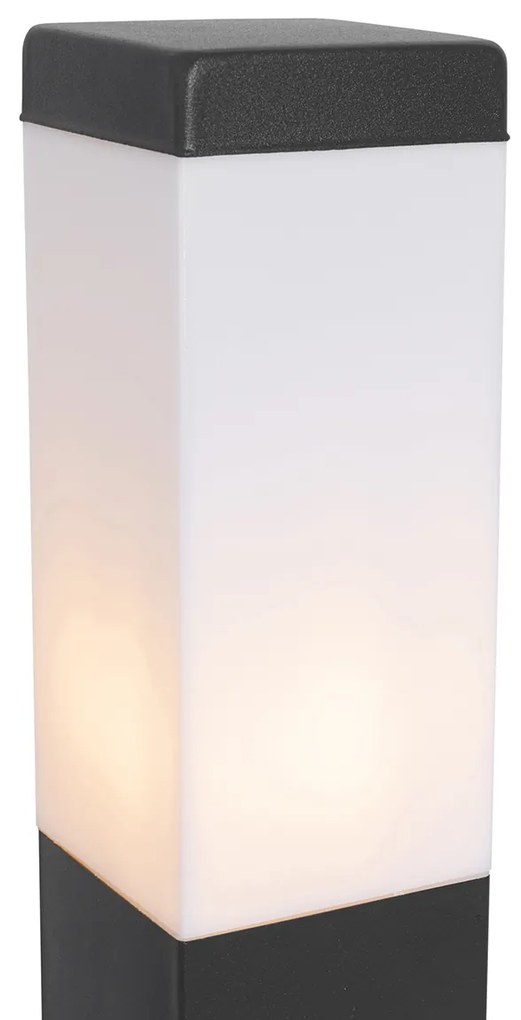 Lampada da esterno grigio scuro 80 cm con presa IP44 - Malios