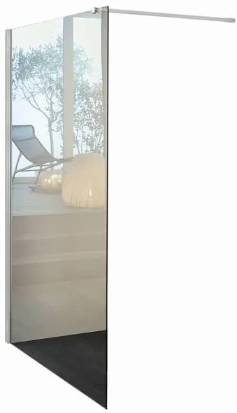 Box doccia walk-in Wens, vetro 6 mm, H 200 cm, profilo bianco