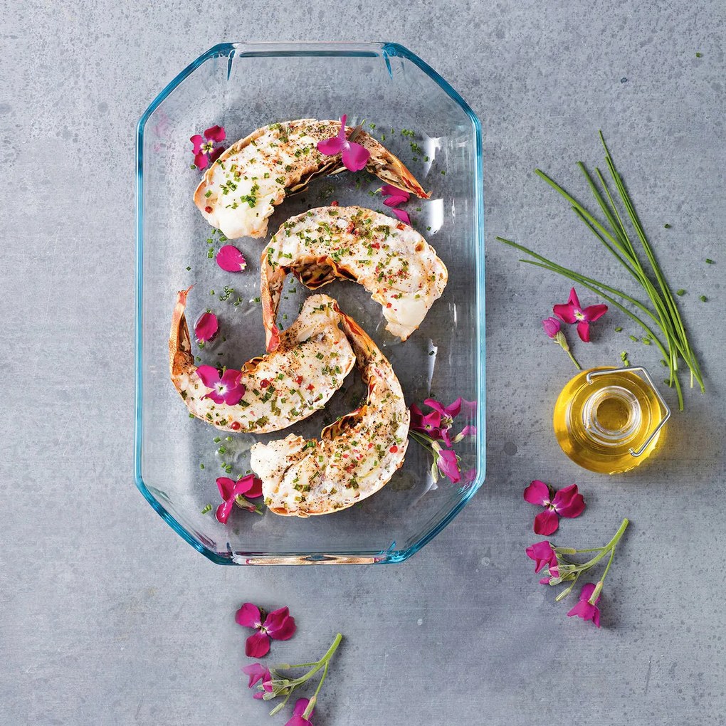 Pirofila da Forno Pyrex Inspiration Rettangolare 30 x 20 x 6,45 cm Trasparente Vetro (5 Unità)