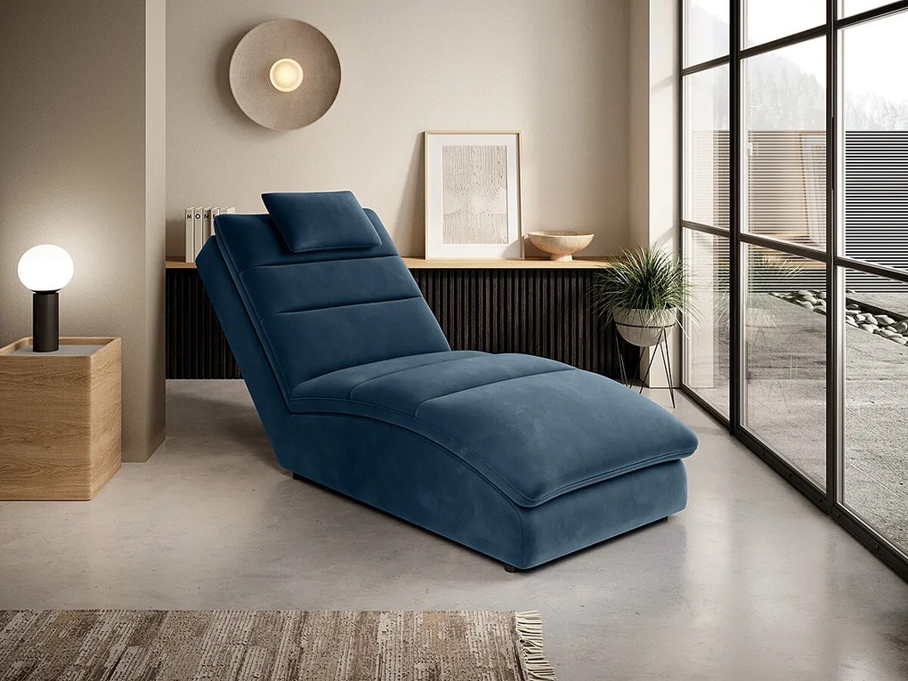 Chaise longue Pantelleria poltrona relax - Tessuto blu scuro