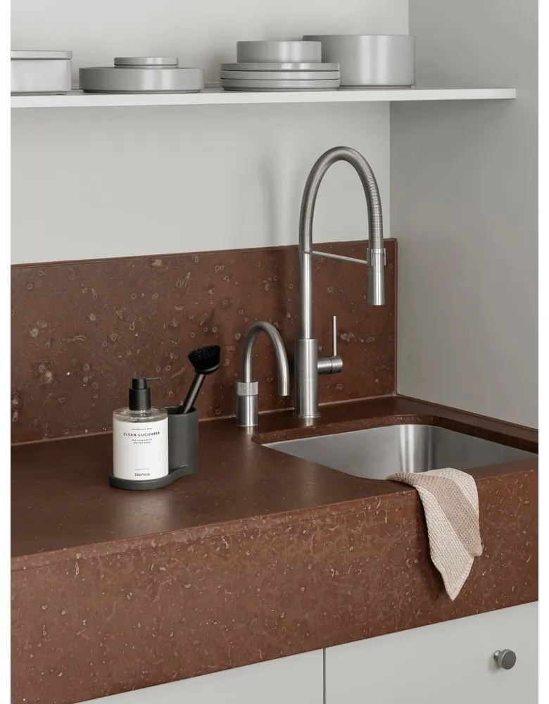 Supporto per detersivo nero in gres Piro – Blomus