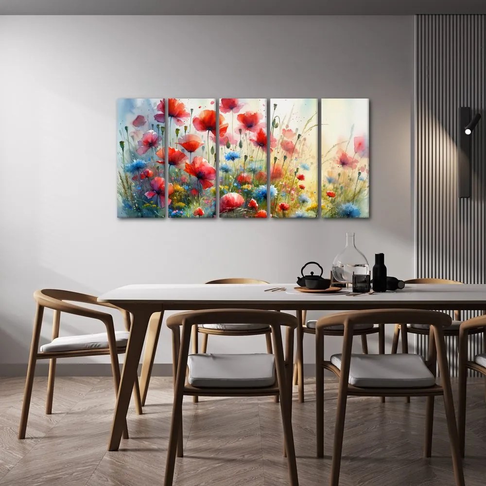 Quadro su tela – Prato estivo in fiore