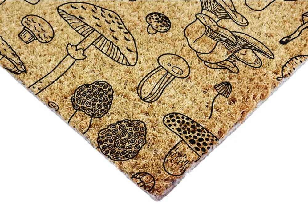 Zerbino in fibre di cocco 40x60 cm Mushrooms – Artsy Doormats