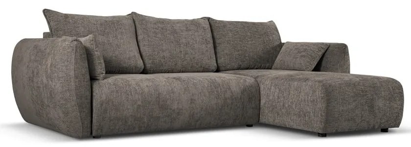 Divano angolare grigio (angolo destro) Matera - Cosmopolitan Design