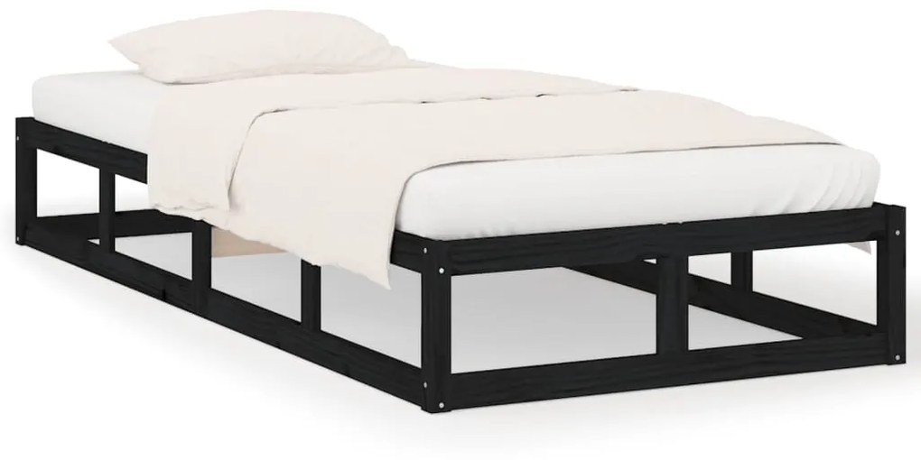 Giroletto nero 100x200 cm in legno massello