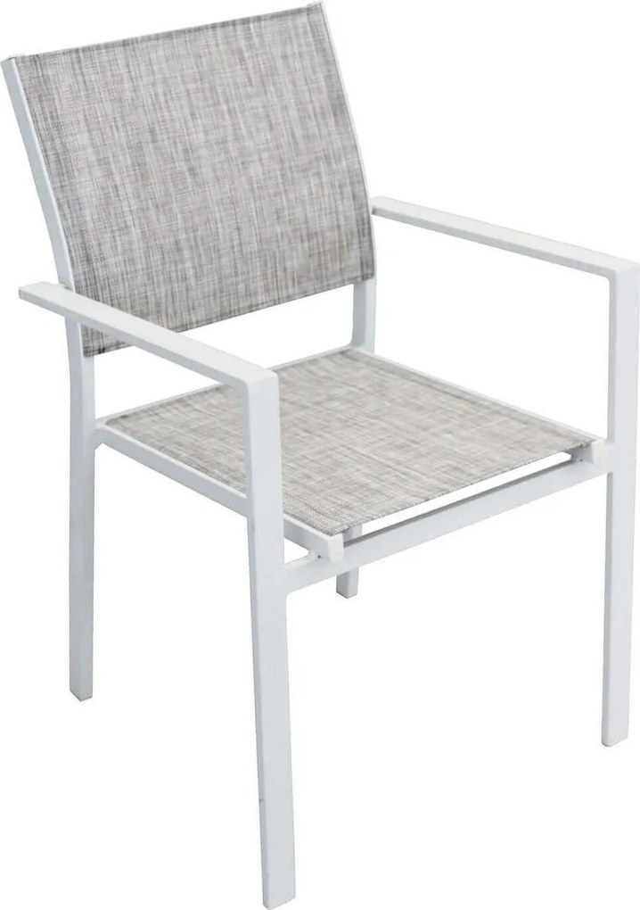 VENUS - poltrona da giardino in alluminio e textilene impilabile