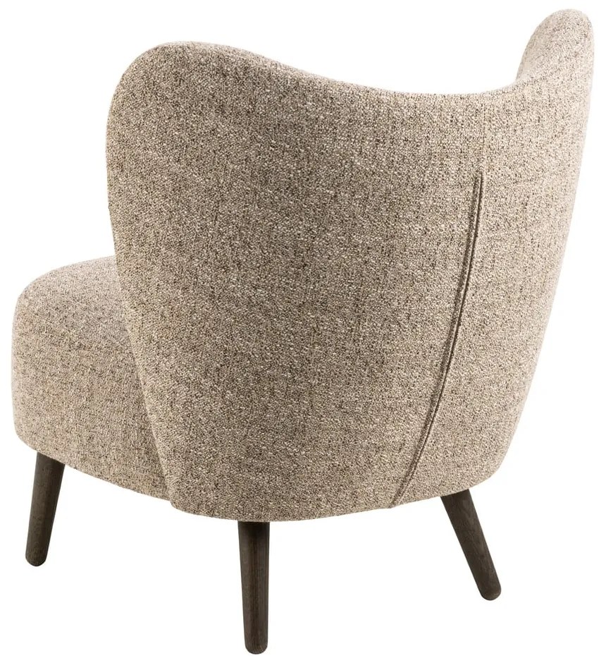 Poltrona beige in tessuto bouclé Elmont - Actona