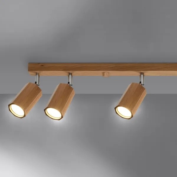 Sollux SL.1032 - Faretto ZEKE 6xGU10/40W/230V quercia