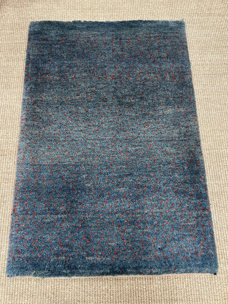 Gabbeh Tappeto persiano 60x90 Blu (Iran) Annodato A Mano