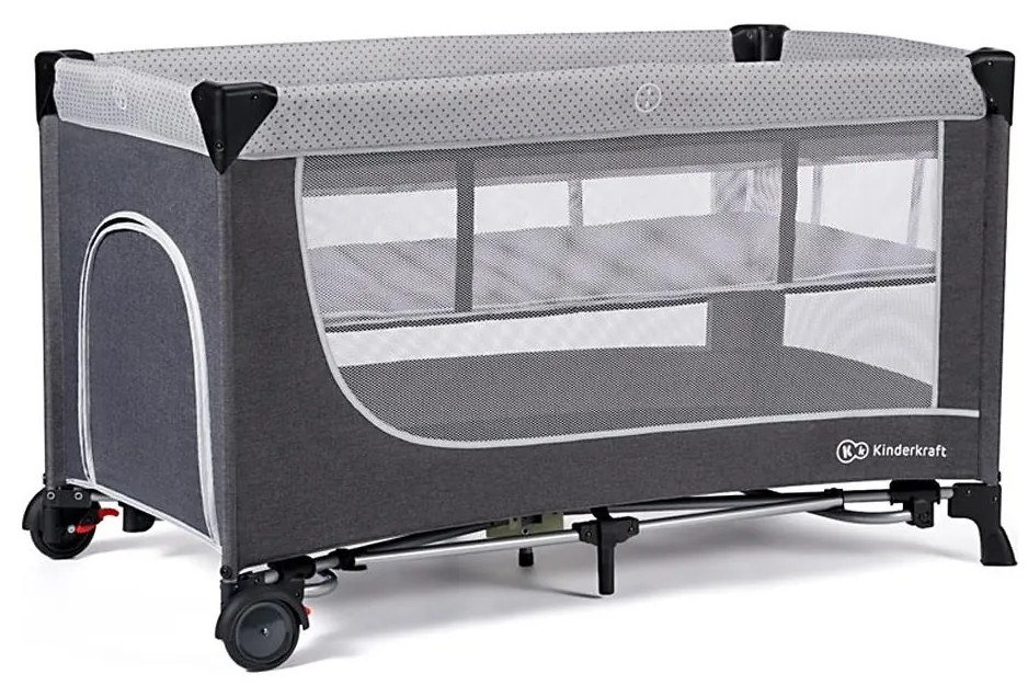 KINDERKRAFT SELECT - Culla da viaggio LEODY grigio