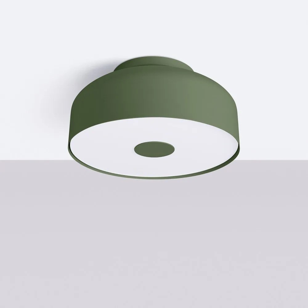 Plafoniera verde Blacko – Sollux